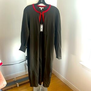 Long green jacket/cardigan, 47 inches long